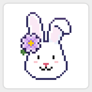 Floral Bunny Sticker